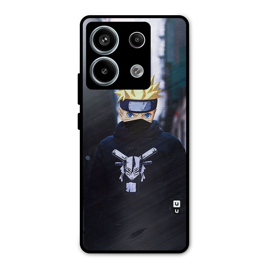 Naruto Uzumaki Cool Anime Metal Back Case for Redmi Note 13 Pro 5G