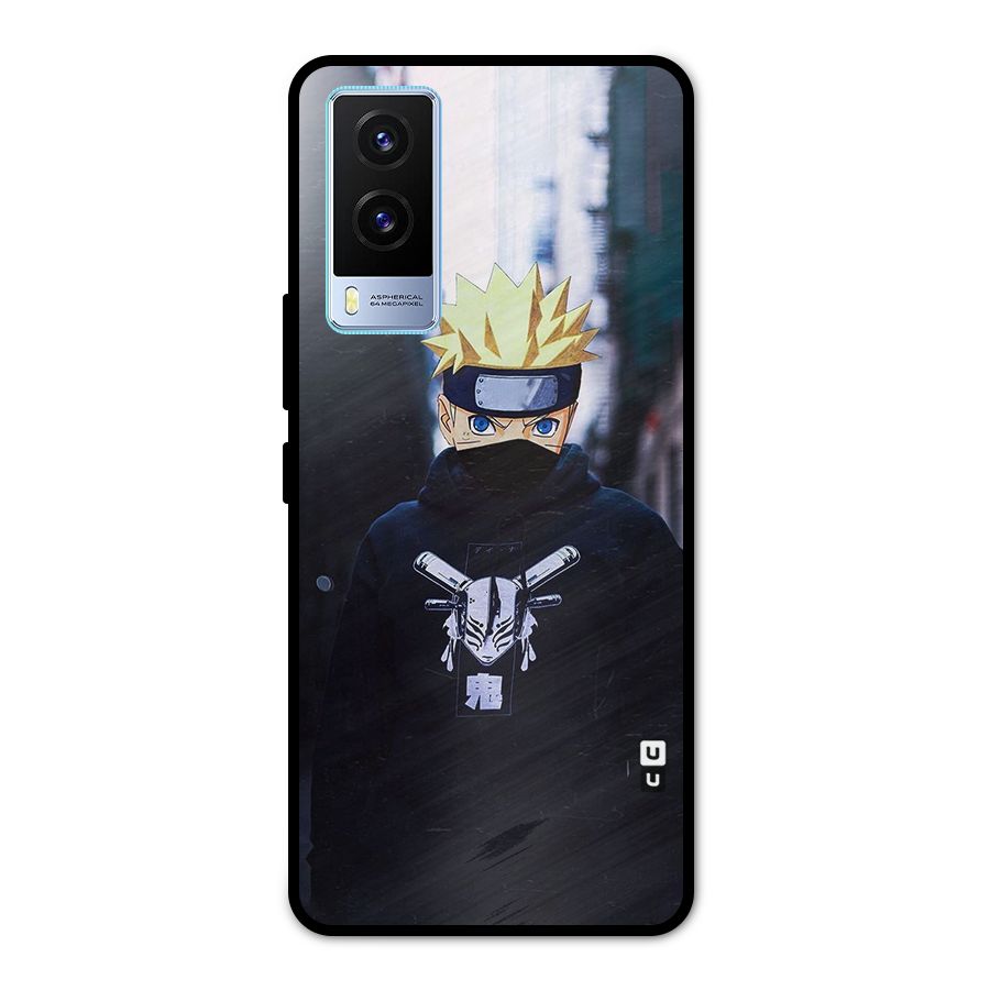 Naruto Uzumaki Cool Anime Metal Back Case for Vivo V21e 5G