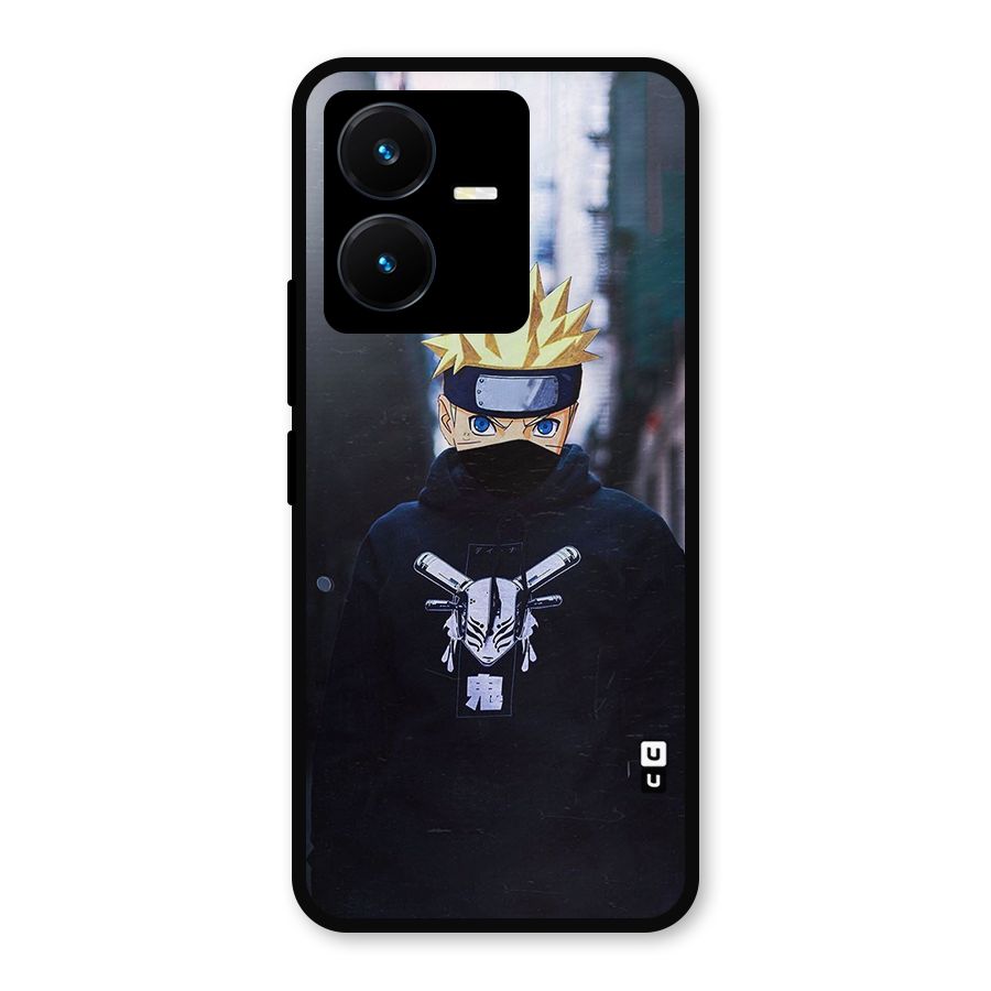 Naruto Uzumaki Cool Anime Metal Back Case for Vivo Y22s