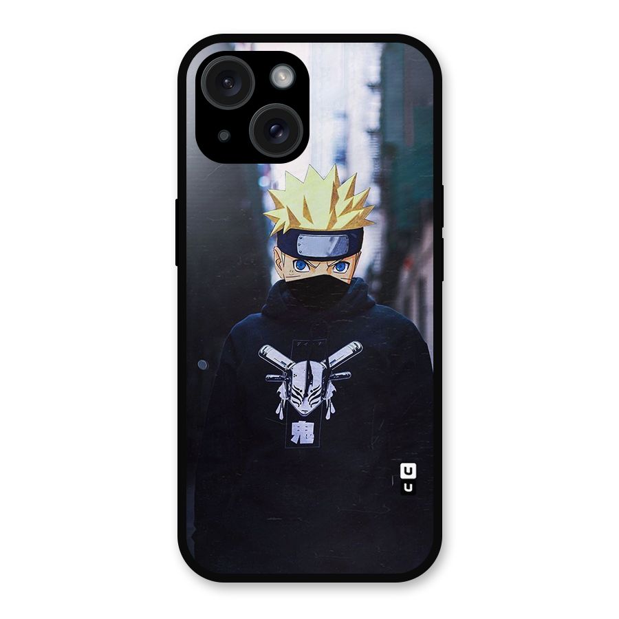 Naruto Uzumaki Cool Anime Metal Back Case for iPhone 15
