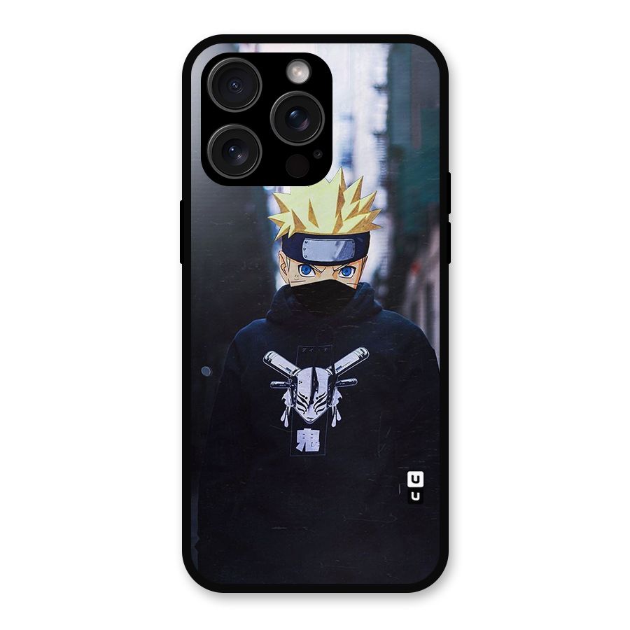 Naruto Uzumaki Cool Anime Metal Back Case for iPhone 15 Pro Max