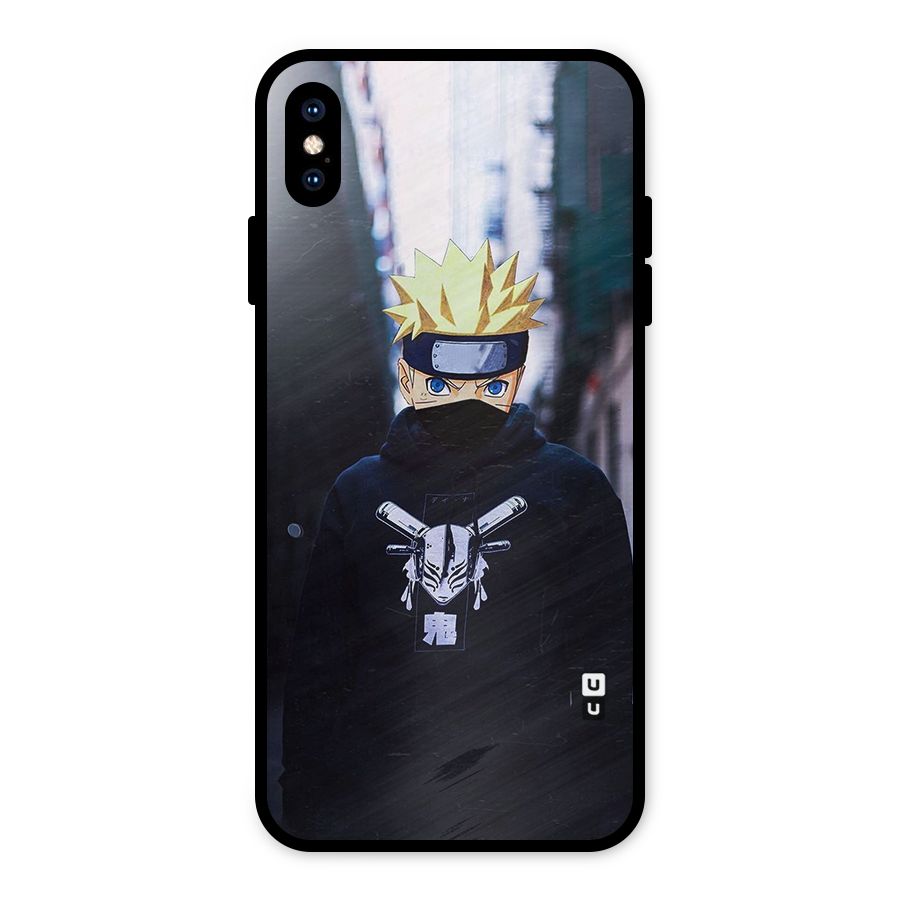 Naruto Uzumaki Cool Anime Metal Back Case for iPhone XS Max