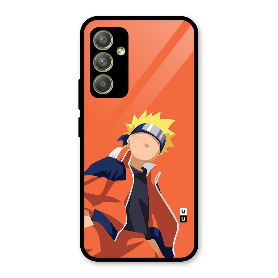 Naruto Uzumaki Minimalist Glass Back Case for Galaxy A54