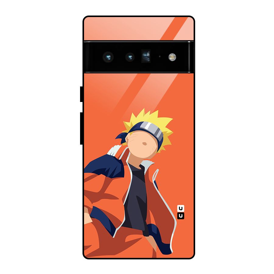 Naruto Uzumaki Minimalist Glass Back Case for Google Pixel 6 Pro