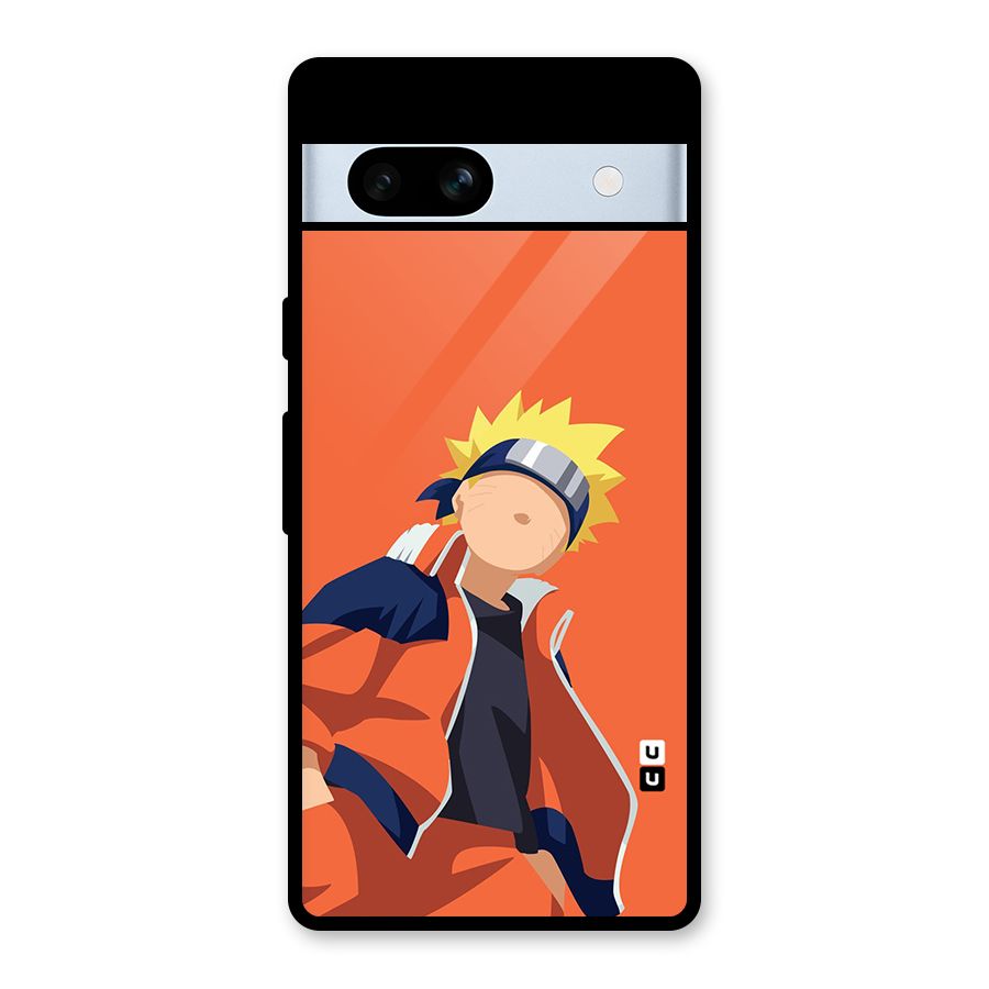 Naruto Uzumaki Minimalist Glass Back Case for Google Pixel 7a
