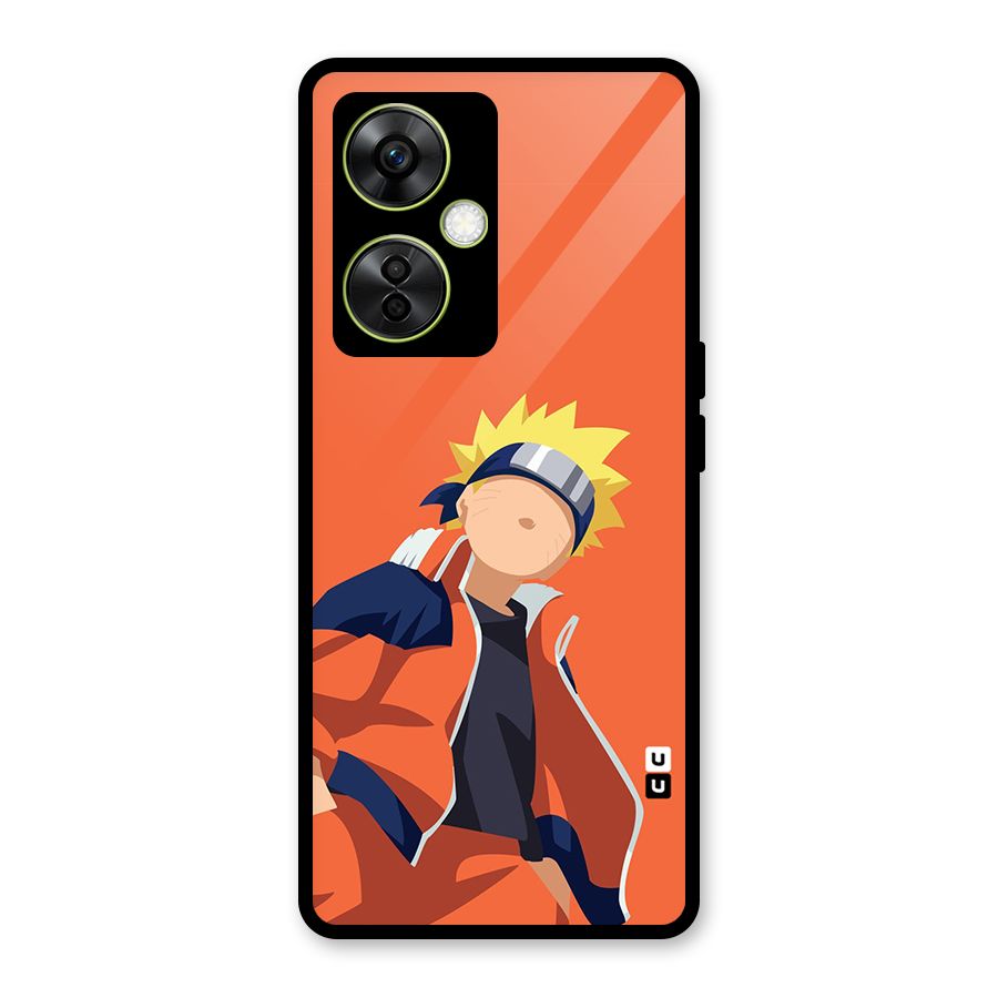 Naruto Uzumaki Minimalist Glass Back Case for OnePlus Nord CE 3 Lite