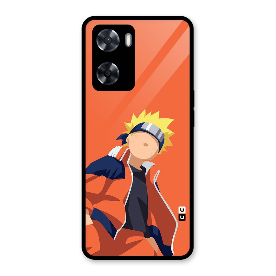 Naruto Uzumaki Minimalist Glass Back Case for OnePlus Nord N20 SE