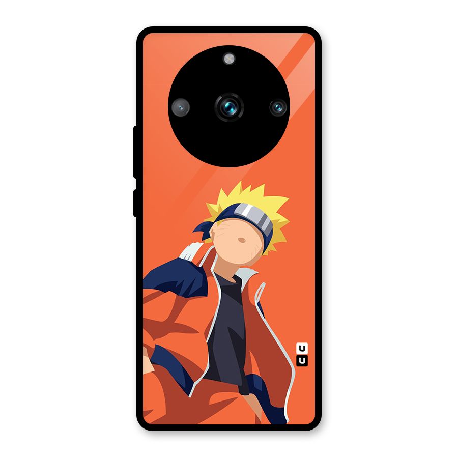 Naruto Uzumaki Minimalist Glass Back Case for Realme 11 Pro