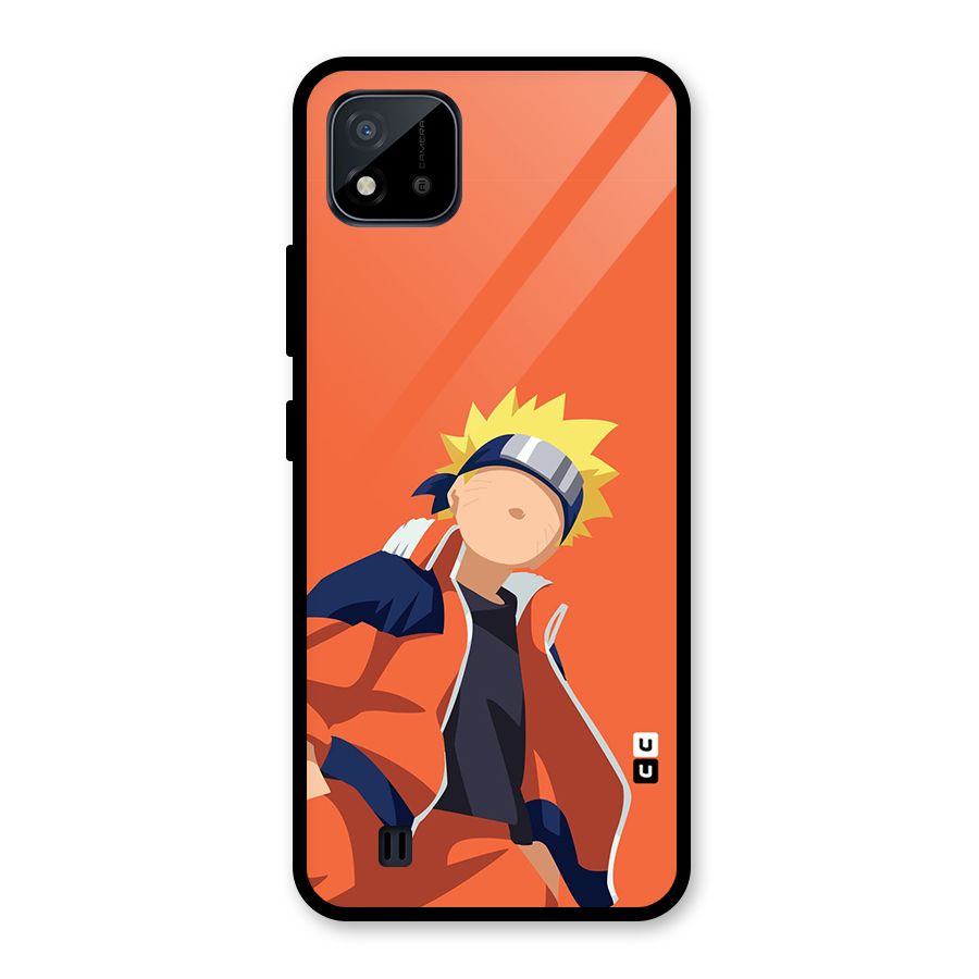 Naruto Uzumaki Minimalist Glass Back Case for Realme C11 2021