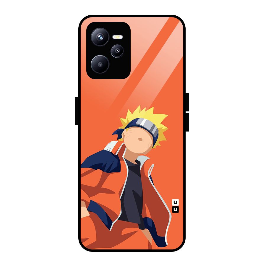 Naruto Uzumaki Minimalist Glass Back Case for Realme C35