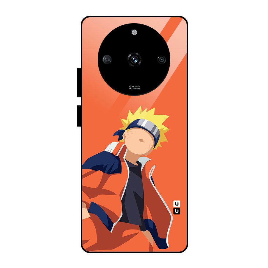 Naruto Uzumaki Minimalist Glass Back Case for Realme Narzo 60 5G