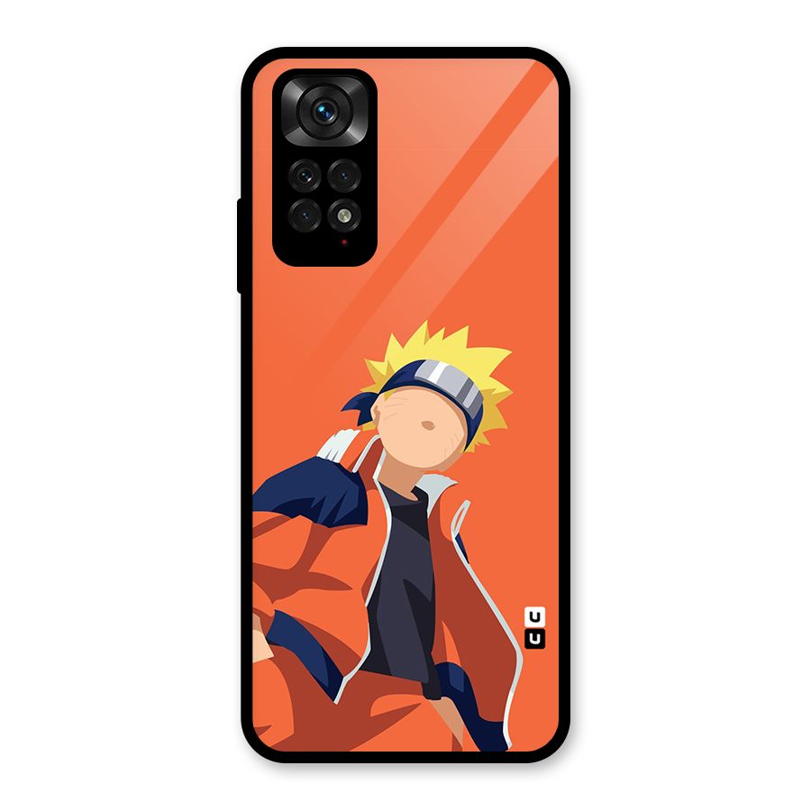 Naruto Uzumaki Minimalist Glass Back Case for Redmi Note 11S