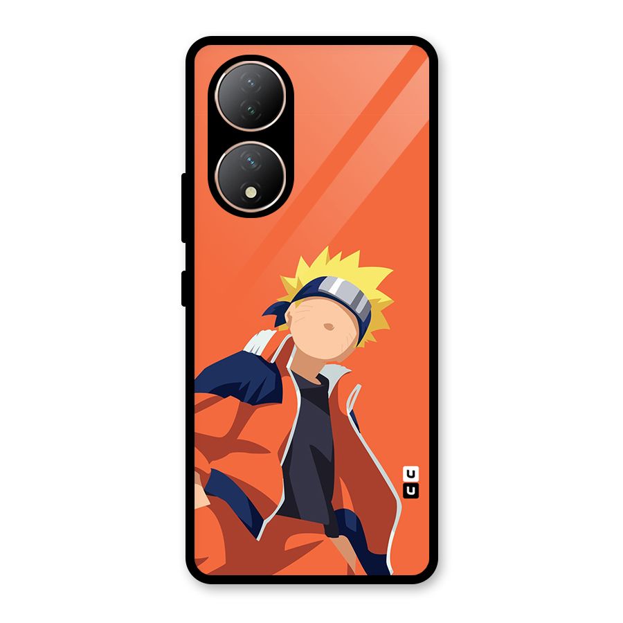 Naruto Uzumaki Minimalist Glass Back Case for Vivo Y100A