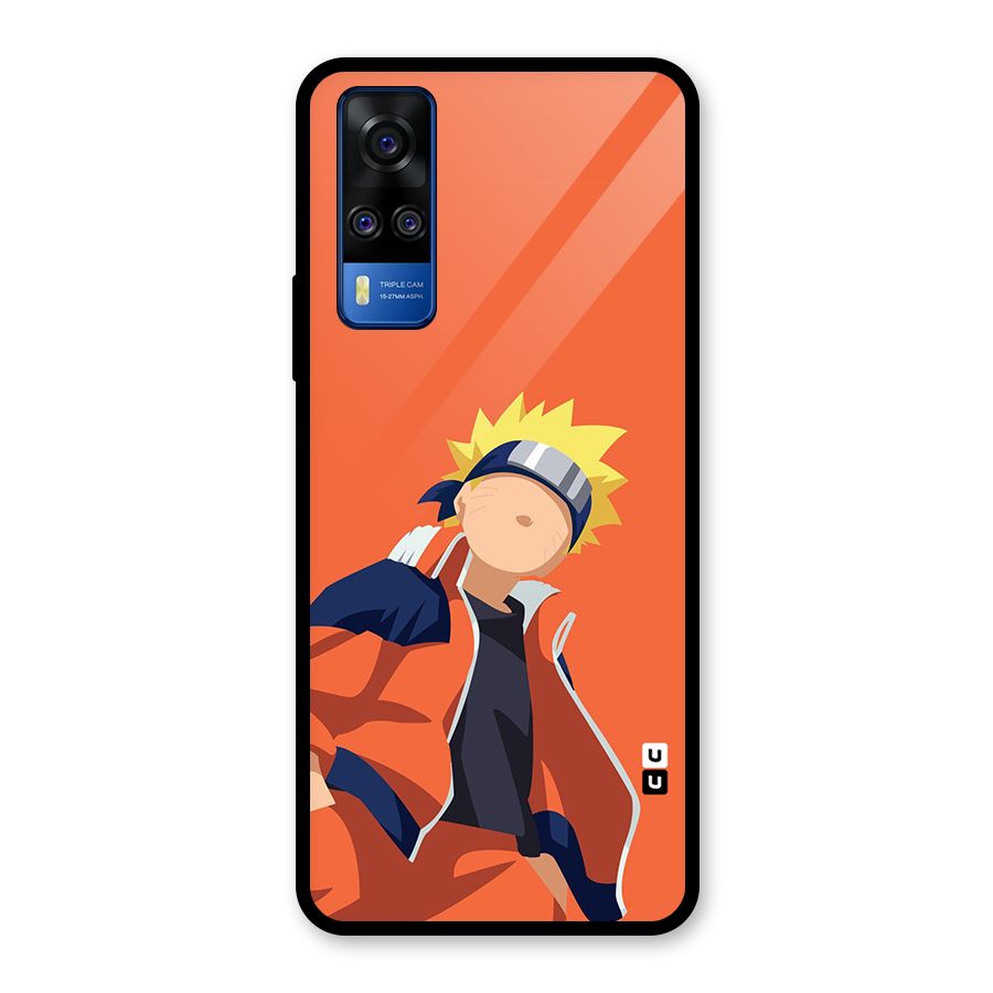 Naruto Uzumaki Minimalist Glass Back Case for Vivo Y31