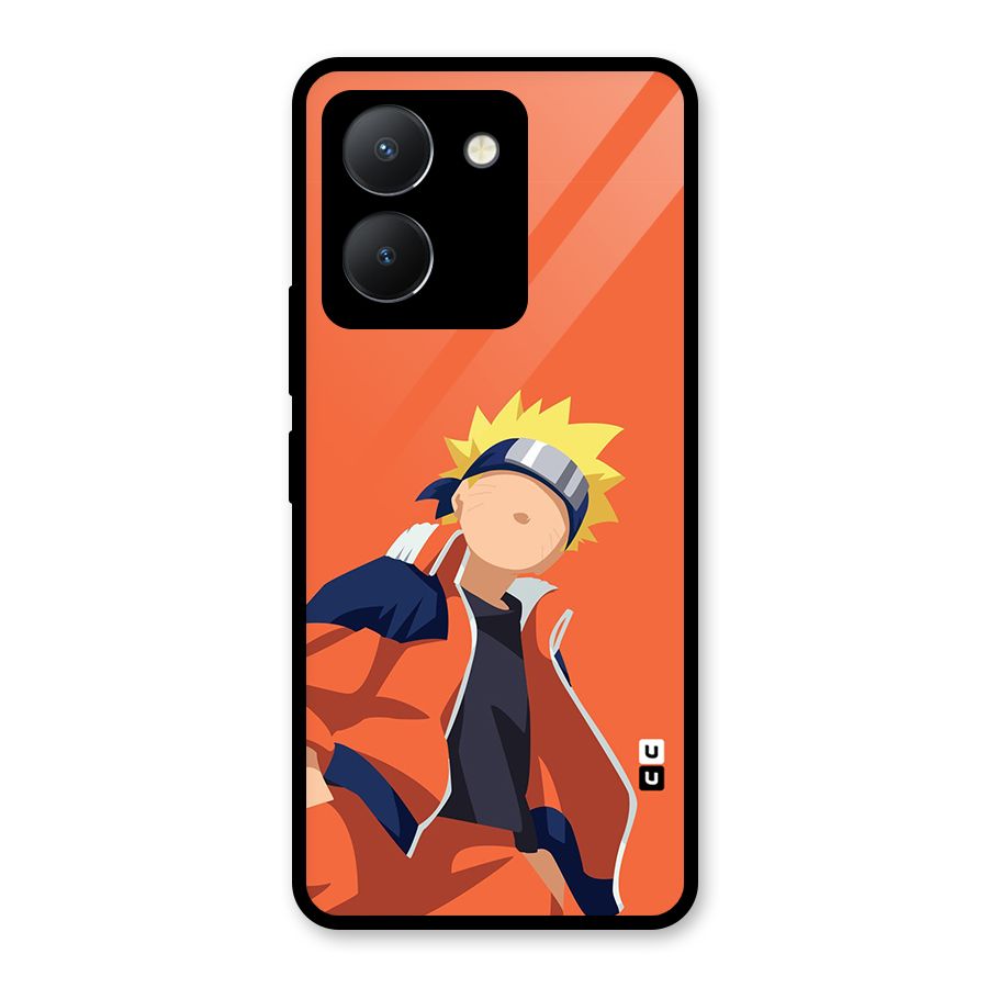 Naruto Uzumaki Minimalist Glass Back Case for Vivo Y36