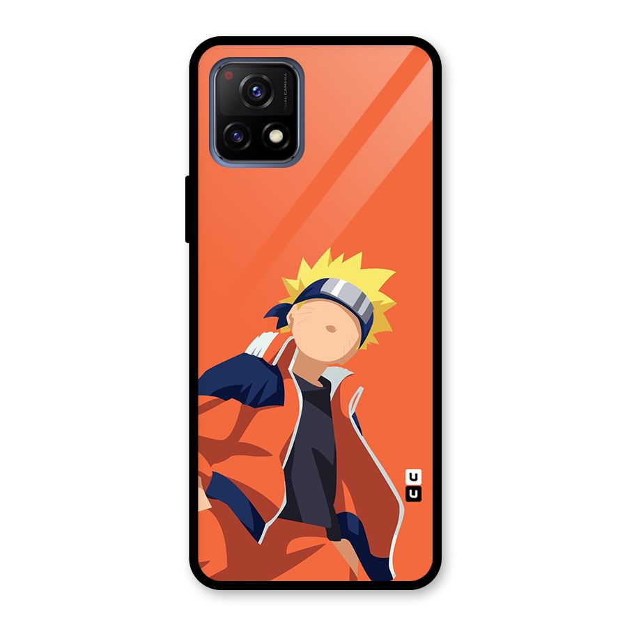 Naruto Uzumaki Minimalist Glass Back Case for Vivo Y72 5G