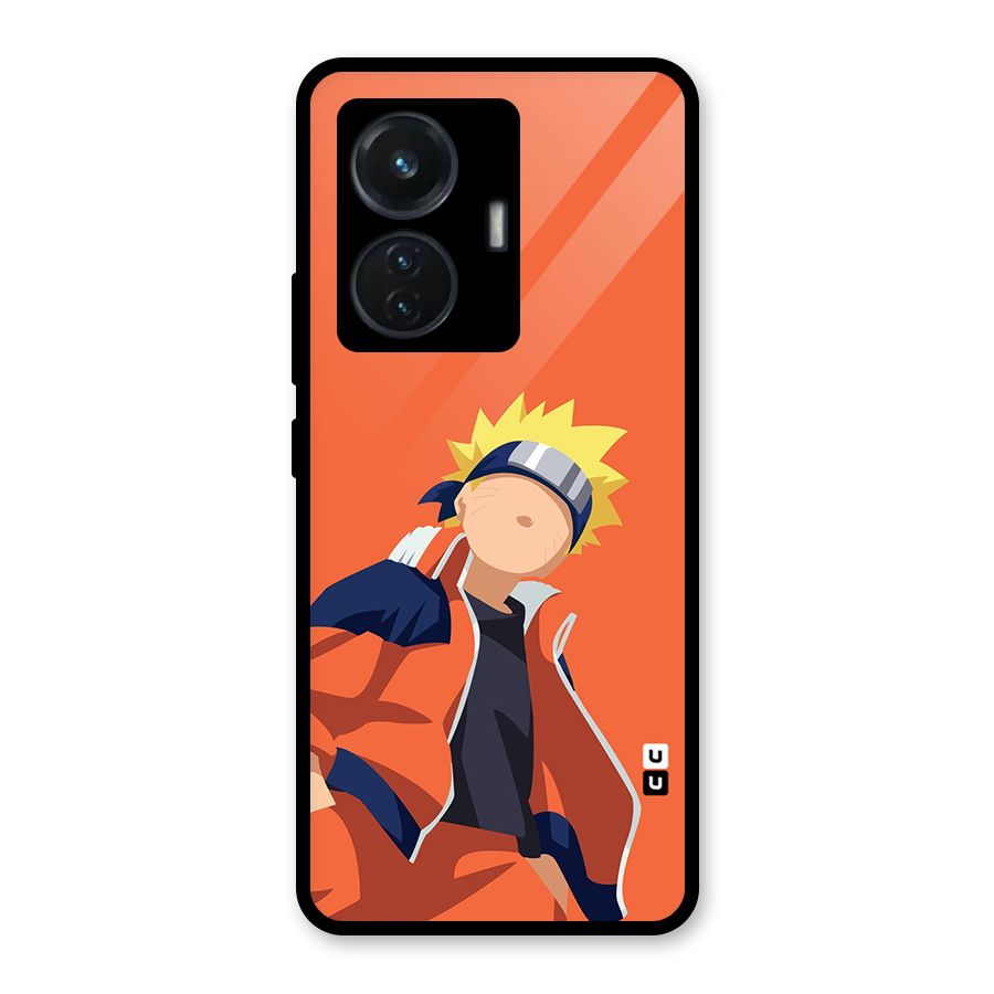Naruto Uzumaki Minimalist Glass Back Case for iQOO Z6 44W