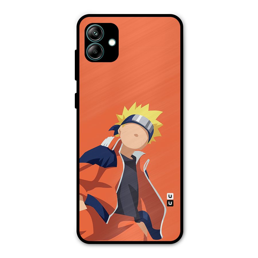 Naruto Uzumaki Minimalist Metal Back Case for Galaxy A04