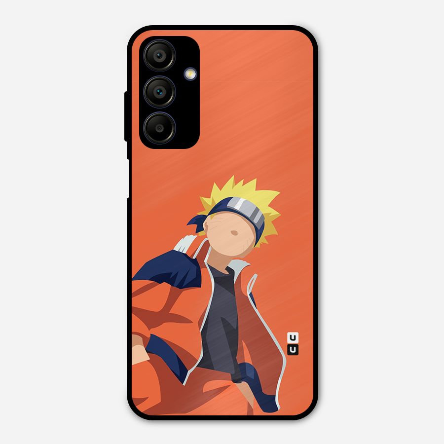 Naruto Uzumaki Minimalist Metal Back Case for Galaxy A15 5G