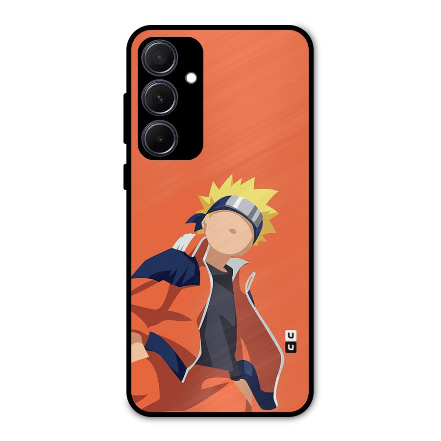 Naruto Uzumaki Minimalist Metal Back Case for Galaxy A35