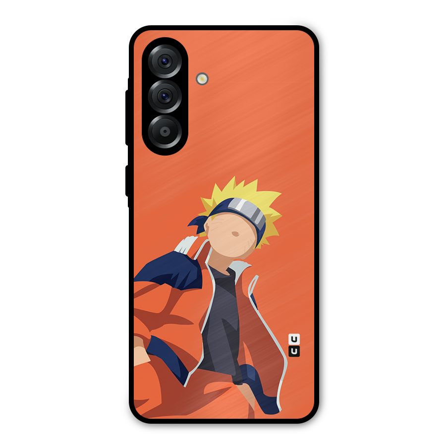 Naruto Uzumaki Minimalist Metal Back Case for Galaxy A36