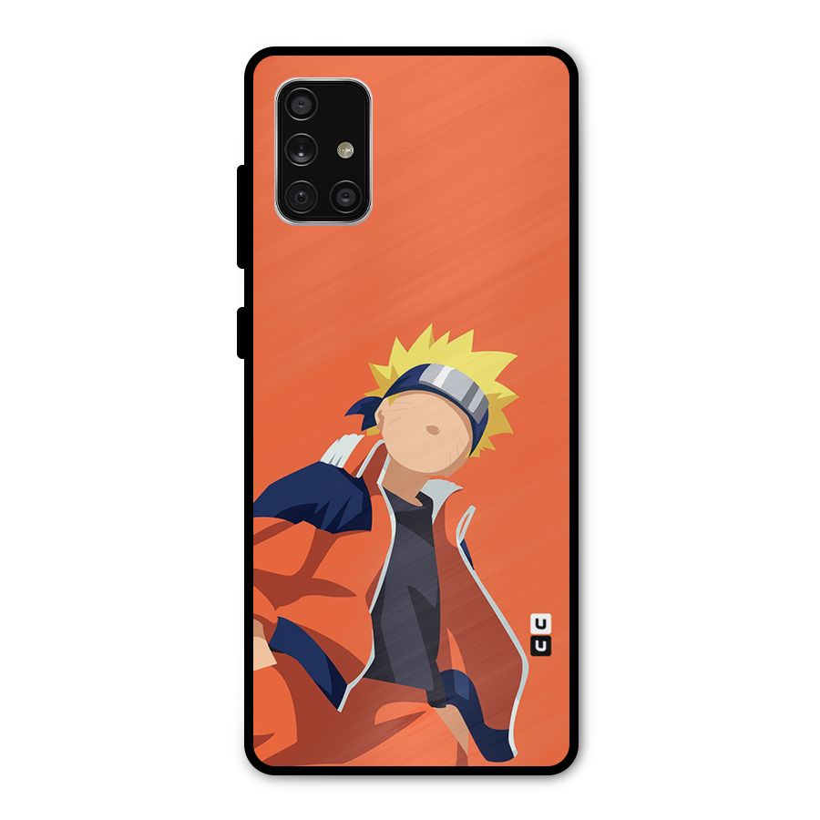 Naruto Uzumaki Minimalist Metal Back Case for Galaxy A71