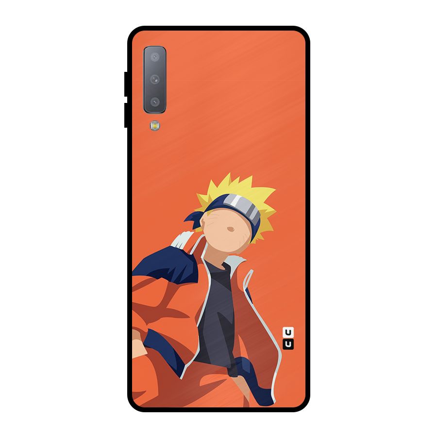 Naruto Uzumaki Minimalist Metal Back Case for Galaxy A7 (2018)