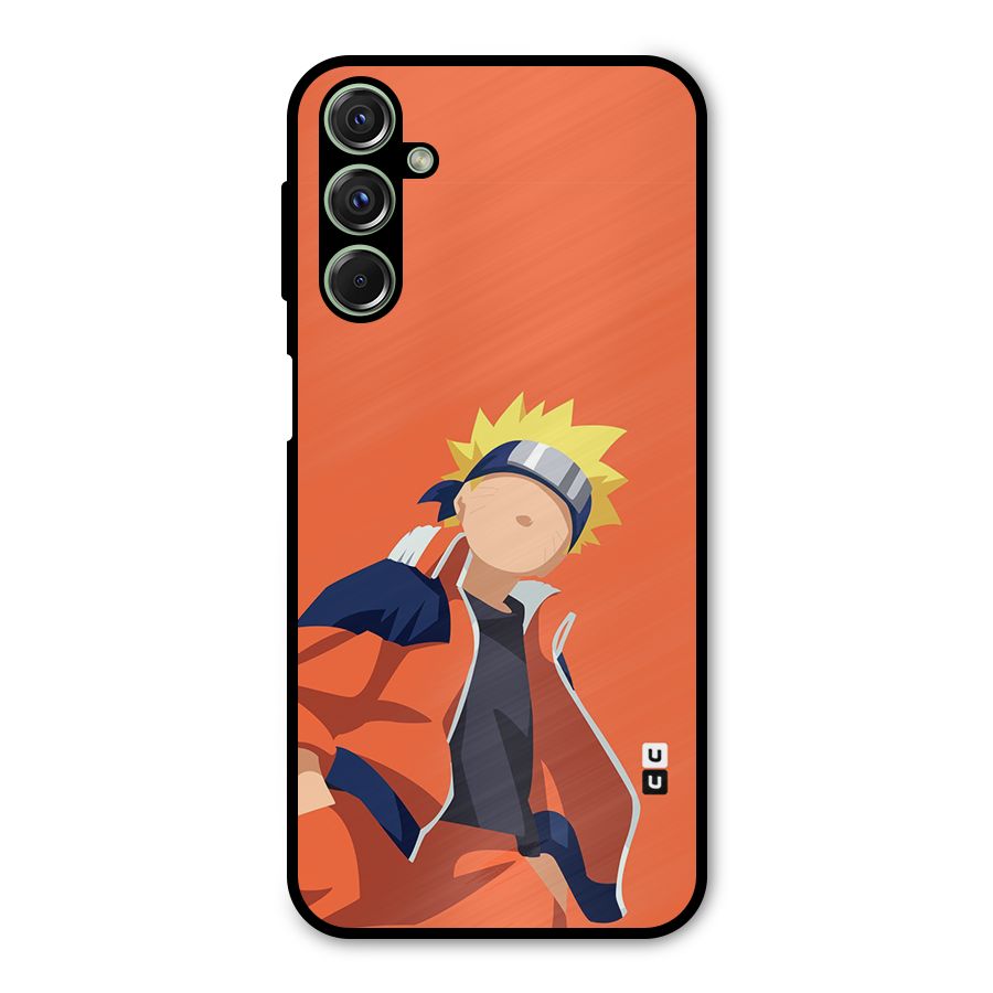 Naruto Uzumaki Minimalist Metal Back Case for Galaxy F34