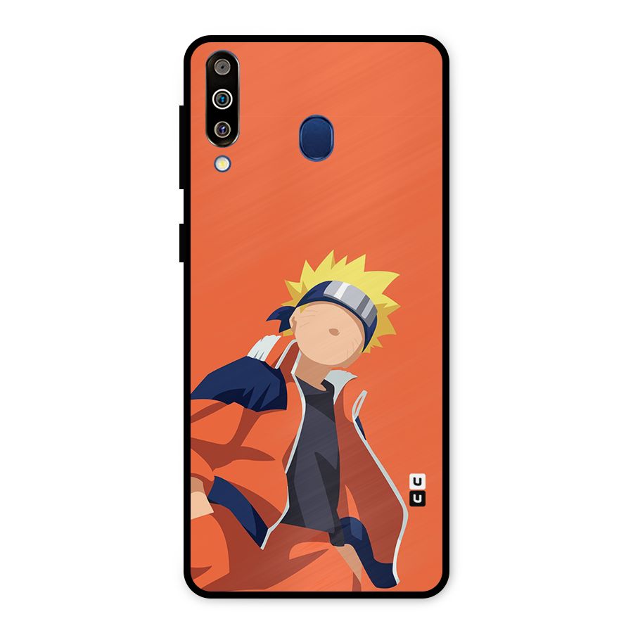 Naruto Uzumaki Minimalist Metal Back Case for Galaxy M30