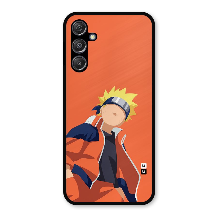 Naruto Uzumaki Minimalist Metal Back Case for Galaxy M34 5G