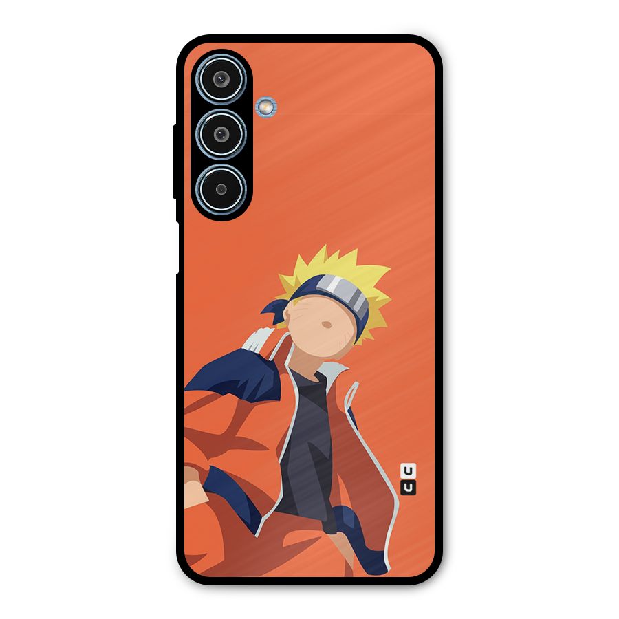 Naruto Uzumaki Minimalist Metal Back Case for Galaxy M35