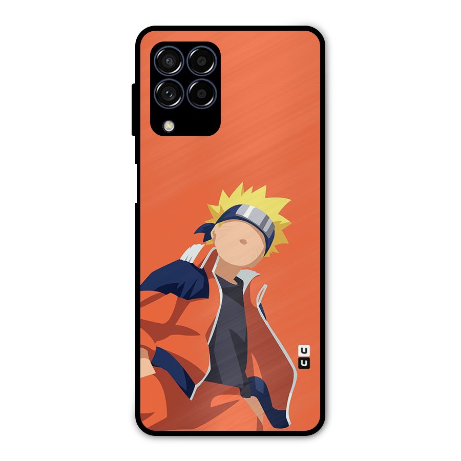 Naruto Uzumaki Minimalist Metal Back Case for Galaxy M53 5G