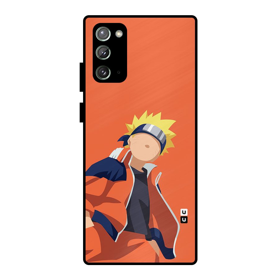 Naruto Uzumaki Minimalist Metal Back Case for Galaxy Note 20