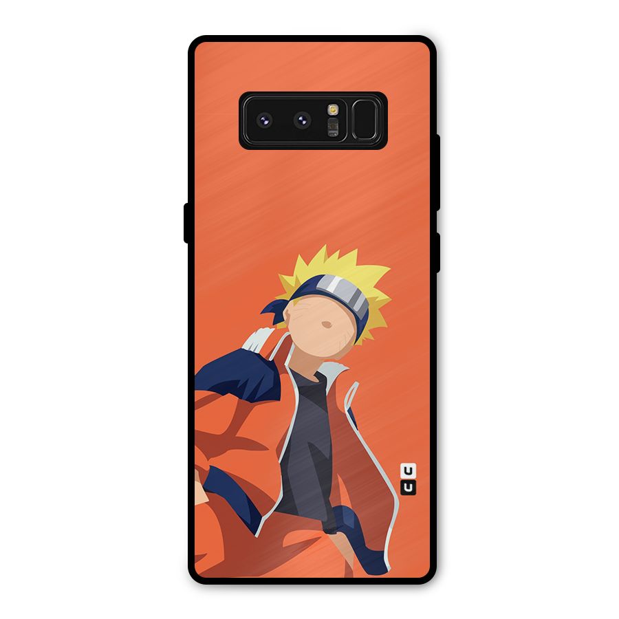 Naruto Uzumaki Minimalist Metal Back Case for Galaxy Note 8