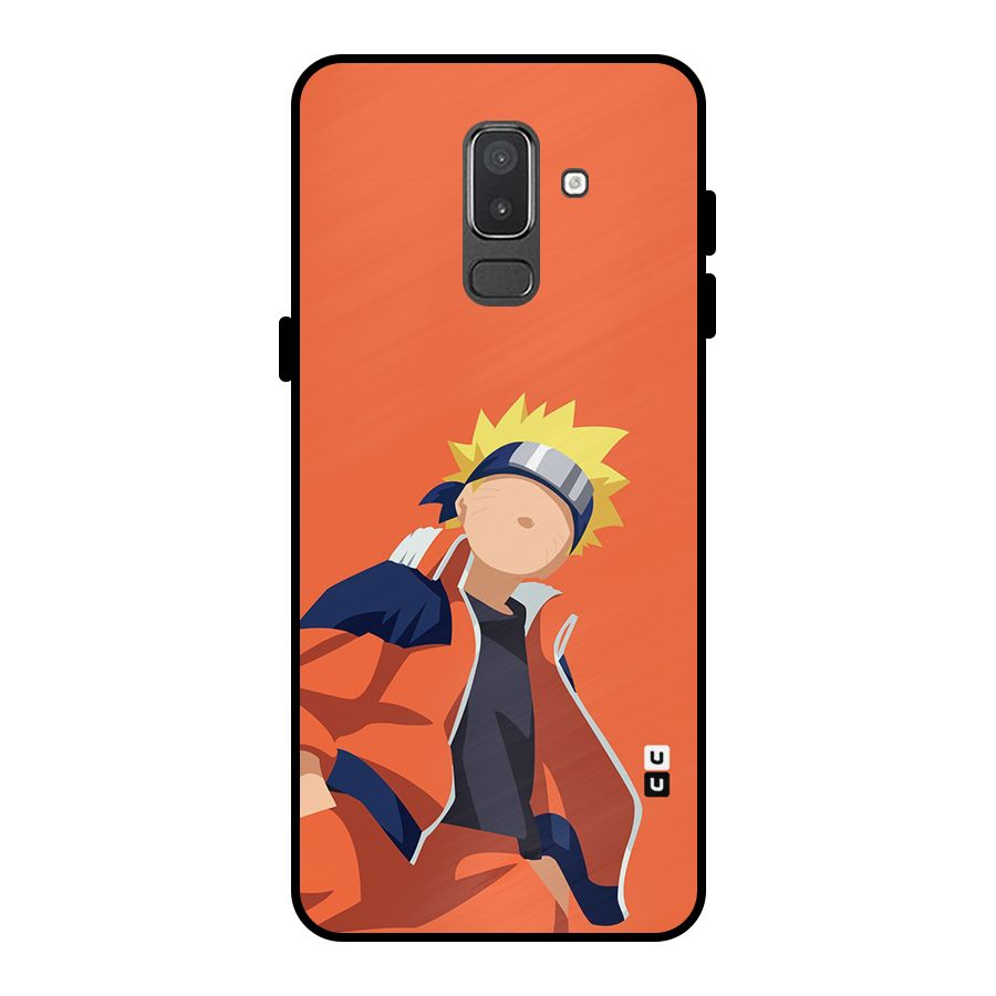 Naruto Uzumaki Minimalist Metal Back Case for Galaxy On8 (2018)