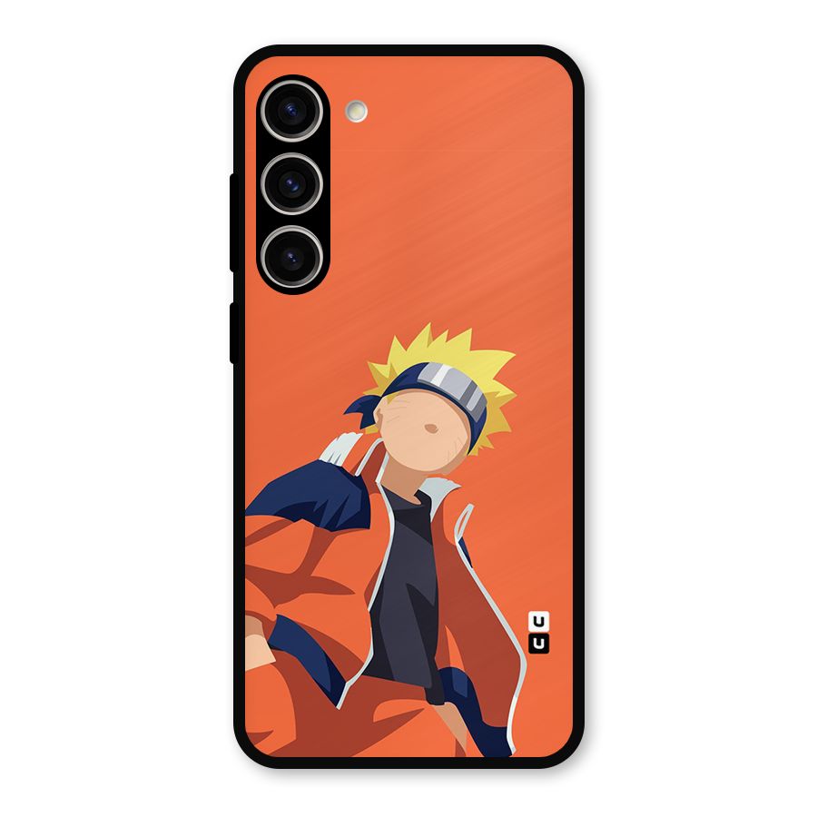 Naruto Uzumaki Minimalist Metal Back Case for Galaxy S23 Plus