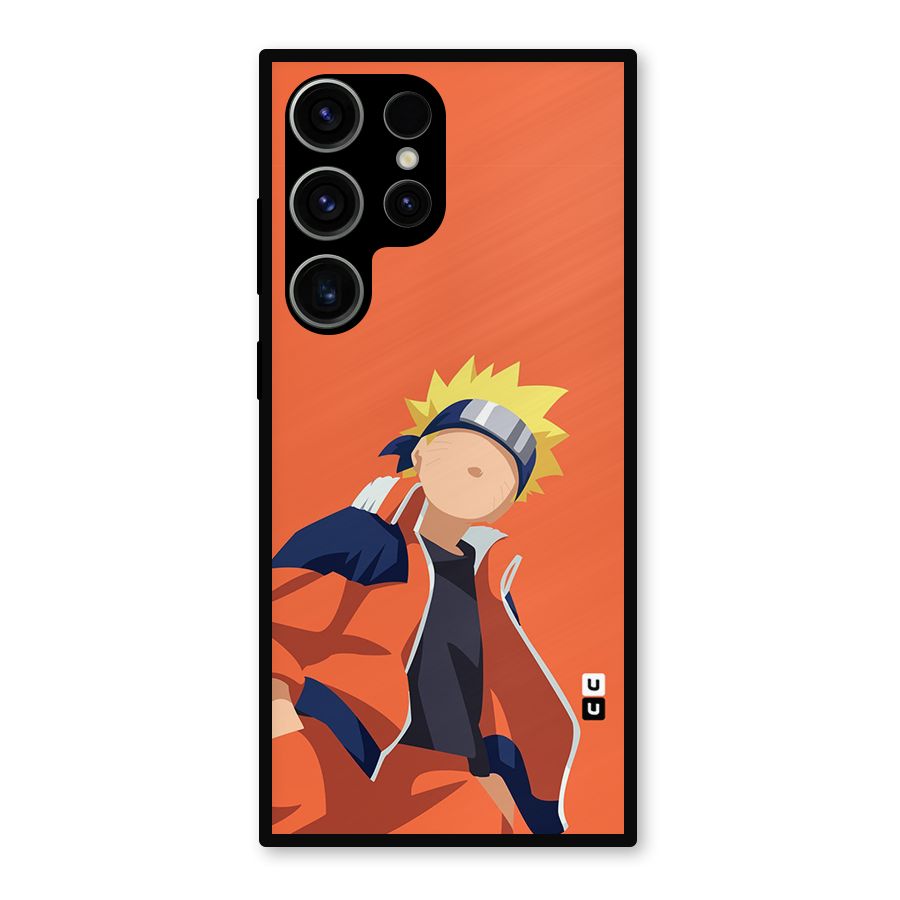 Naruto Uzumaki Minimalist Metal Back Case for Galaxy S23 Ultra