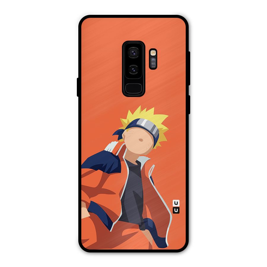 Naruto Uzumaki Minimalist Metal Back Case for Galaxy S9 Plus