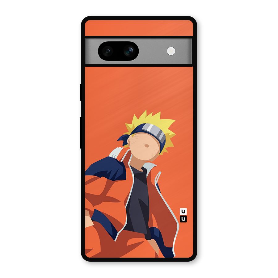 Naruto Uzumaki Minimalist Metal Back Case for Google Pixel 7a
