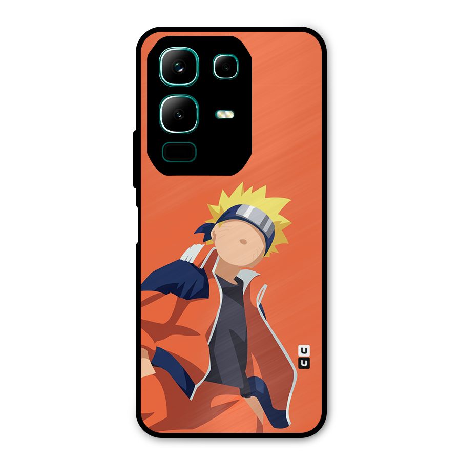 Naruto Uzumaki Minimalist Metal Back Case for Infinix Note 50x