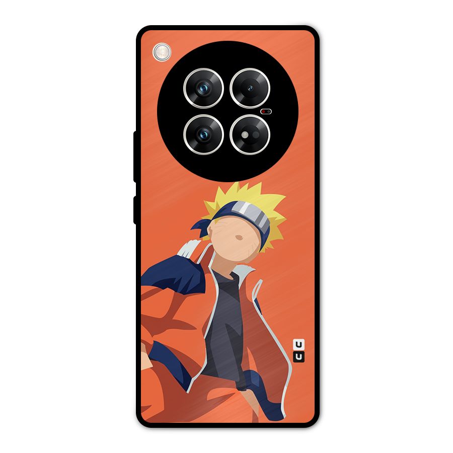 Naruto Uzumaki Minimalist Metal Back Case for Infinix Zero 40 5G