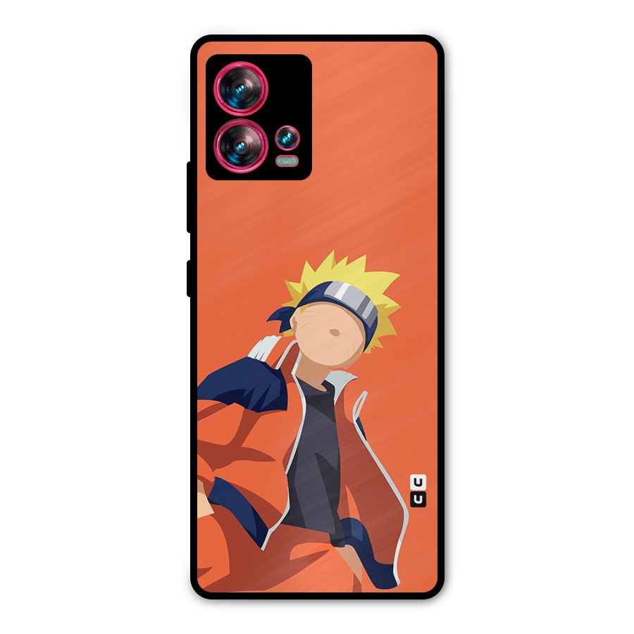 Naruto Uzumaki Minimalist Metal Back Case for Motorola Edge 30 Fusion