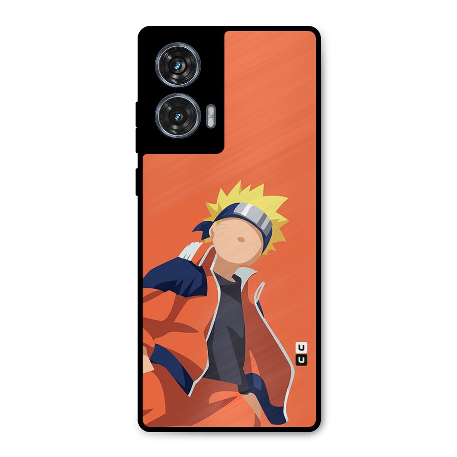 Naruto Uzumaki Minimalist Metal Back Case for Motorola Edge 50 Fusion
