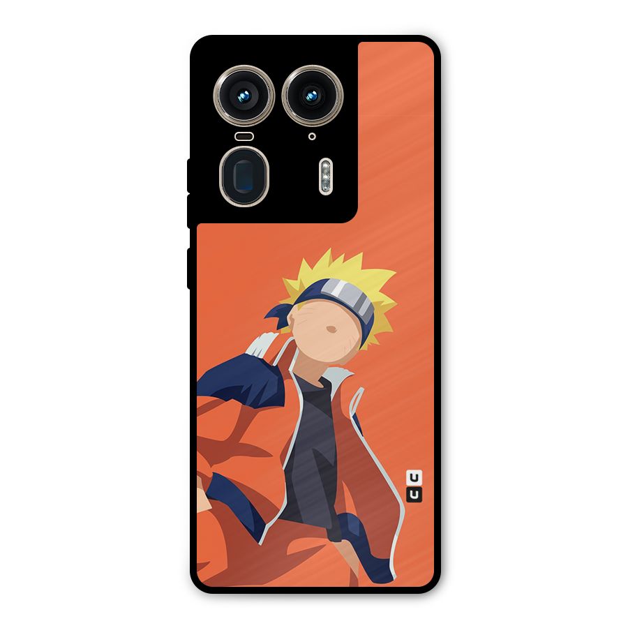 Naruto Uzumaki Minimalist Metal Back Case for Motorola Edge 50 Ultra