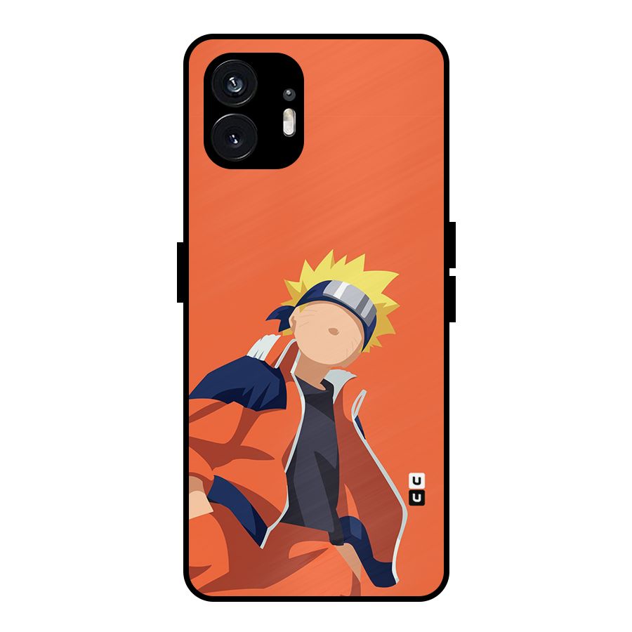 Naruto Uzumaki Minimalist Metal Back Case for Nothing Phone 2