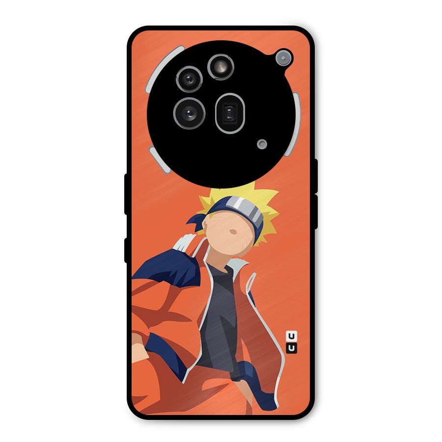 Naruto Uzumaki Minimalist Metal Back Case for Nothing Phone 3a Pro