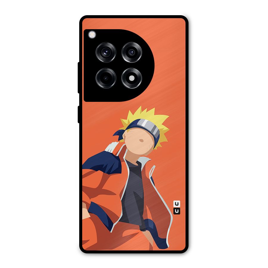 Naruto Uzumaki Minimalist Metal Back Case for OnePlus 12R