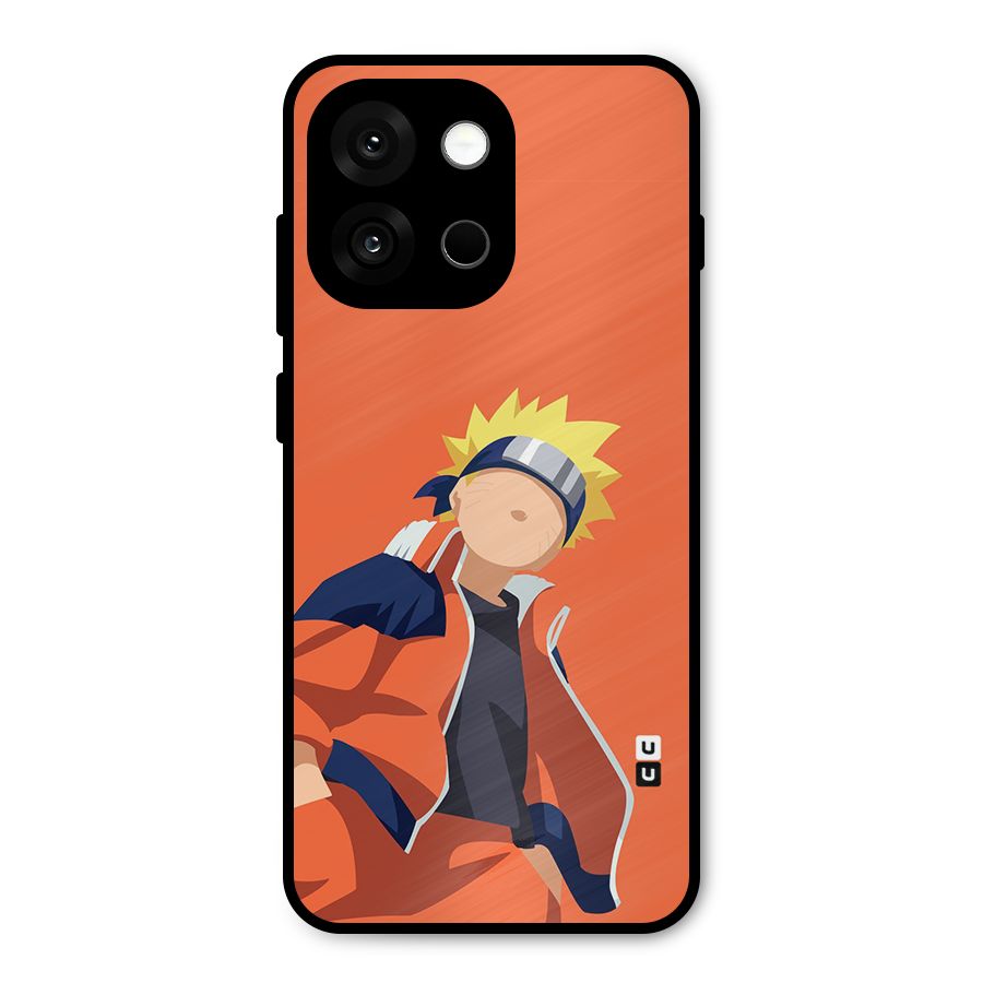 Naruto Uzumaki Minimalist Metal Back Case for OnePlus 13s