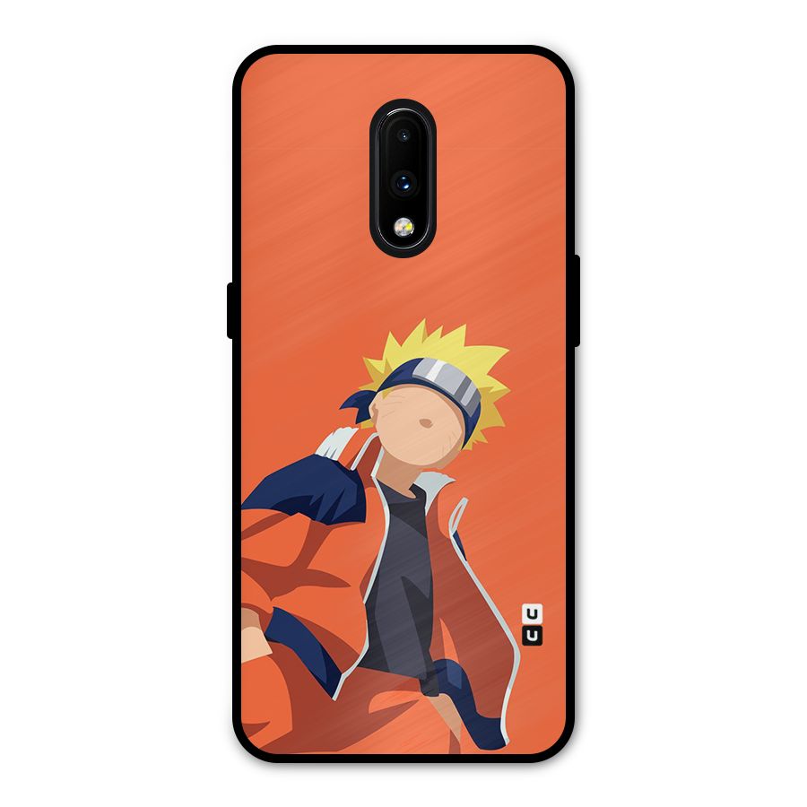 Naruto Uzumaki Minimalist Metal Back Case for OnePlus 7