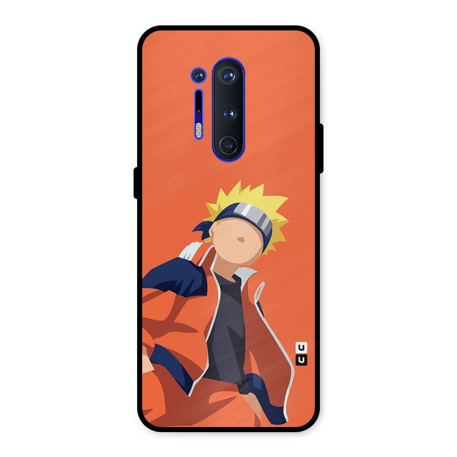 Naruto Uzumaki Minimalist Metal Back Case for OnePlus 8 Pro
